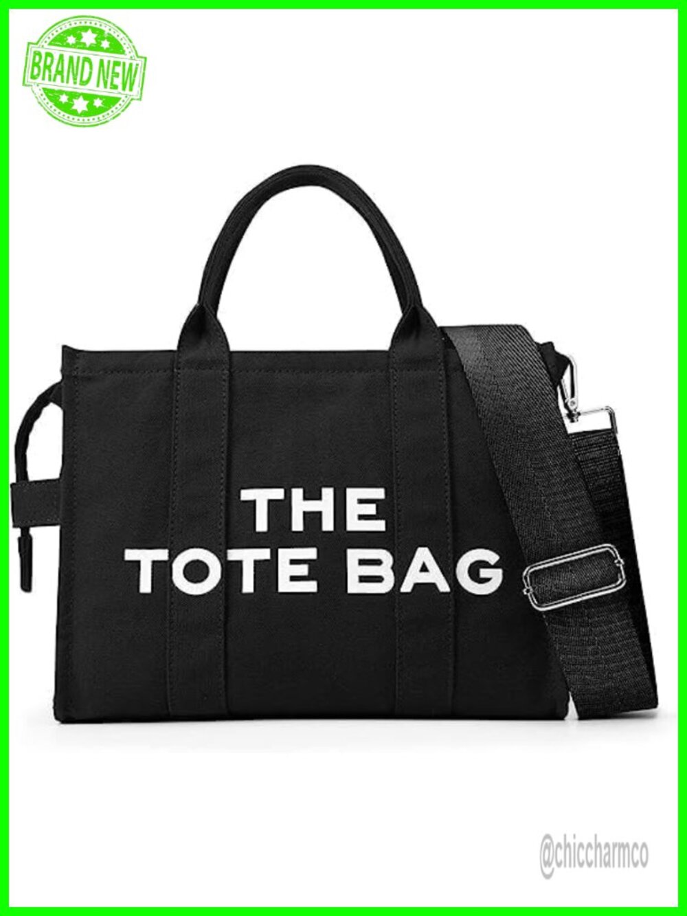 Canvas Tote Bag for Women Satchel Shoulder Crossbody Bag with Zipper